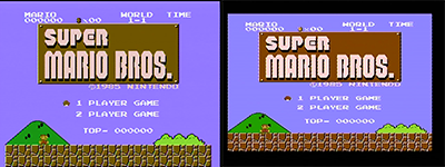 Super Mario title screen